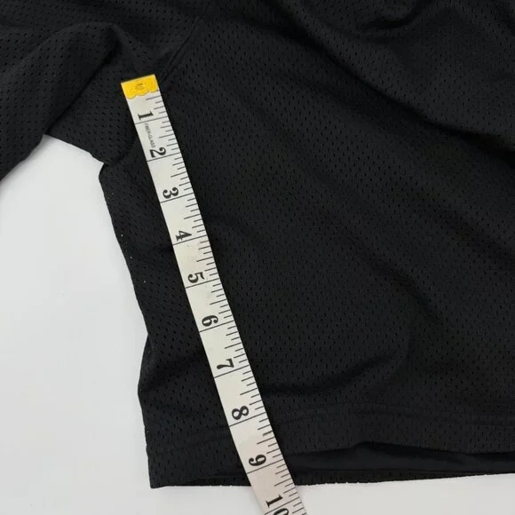 Vintage Nike Mens Sz L Stitched Swoosh Logo Basketball Gym Shorts Black - Picture 5 of 5